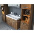 Meuble de salle de bain Paso XL 80x40 cm - Lefkas - Ensemble salle de bain + meuble miroir + meuble colonne-3