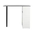 Table comptoir de cuisine Blanc-Noir - FAYTOU - L 130 x l 58 x H 107-3