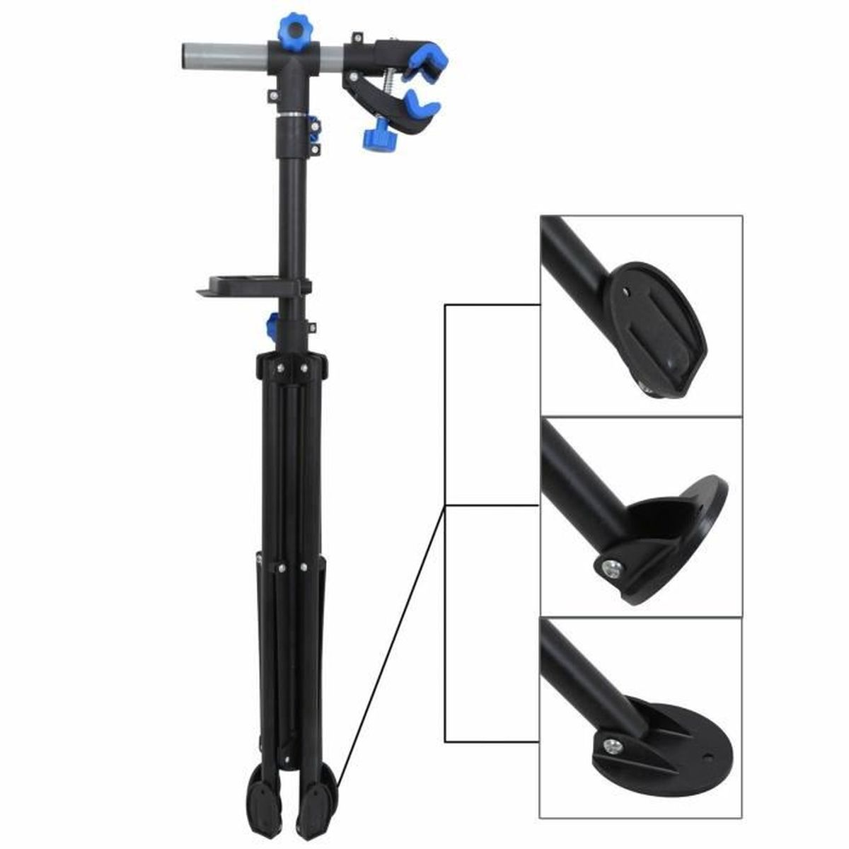Yaheetech Pied D Atelier Pour Velo Vtt Support De Montage Stand De Reparation Pivotant A 360 Hauteur Reglable De 108 190 Cm Prix Pas Cher Cdiscount