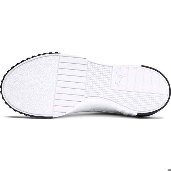 puma cali blanche et noir pas cher