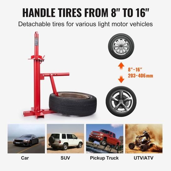 Écarteur De Pneu Portable Manuel - Pour Montage/démontage Pneus Voiture, Camion, Moto