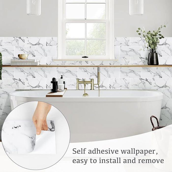 Credence Adhesive Stickers Mural Pour Carrelage Carrelage Adhesif Mural Damier Blanc Crédence Adhésive Cuisine