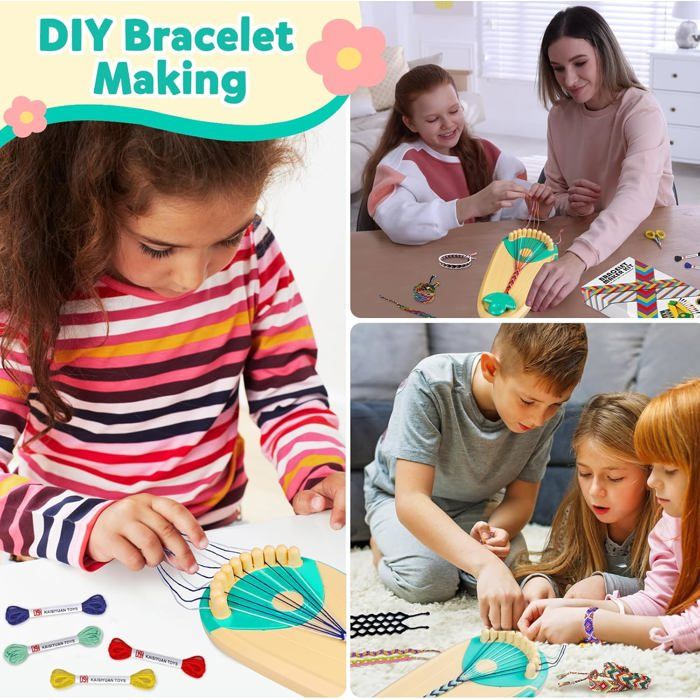 Kit Bracelet Bresilien et d'Amitié- Idée Cadeau pour Fille 8-16 Ans,Ado Kit Bracelet Bresilien et d'Amitié- Idée Cadeau pour Fille 8-16 Ans,Ado