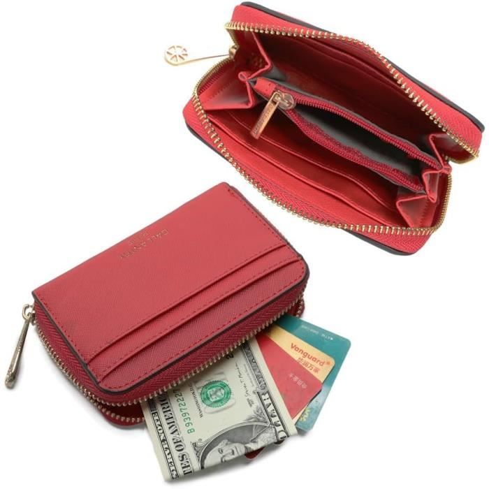 Petit Portefeuille Femme Format Court Porte Monnaie Carte Tout En Un Similicuir Zippe Chic Leger Rouge Fonce n203 Rouge Fonce Cdiscount Bagagerie Maroquinerie