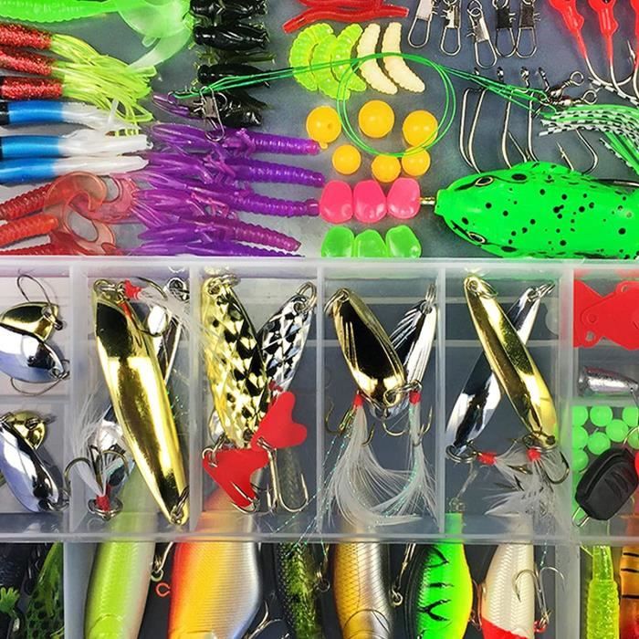Kit d'accessoires de pêche pour pêche à la truite - Leurres de pêche -  Leurres rotatifs - 21 x 10,7 x 4,2 cm (O) - Cdiscount Sport