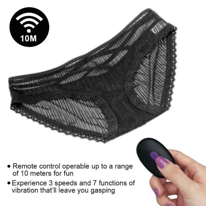 Nouvelle culotte vibrante 10 fonctions tlcommande sans fil sangle sur sous vtements vibrateur pour femmes Sex Toy 7.5x2cm - Cdiscount Electromnager Nouvelle culotte vibrante 10 fonctions tlcommande sans fil sangle sur sous vtements vibrateur pour femmes Sex Toy 7.5x2cm - Cdiscount Electromnager