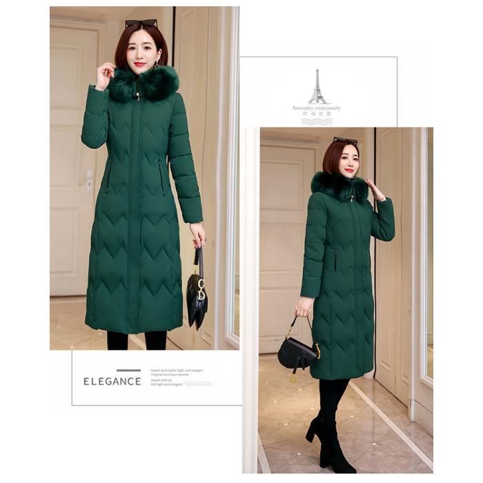 Manteau long col montant femme clearance