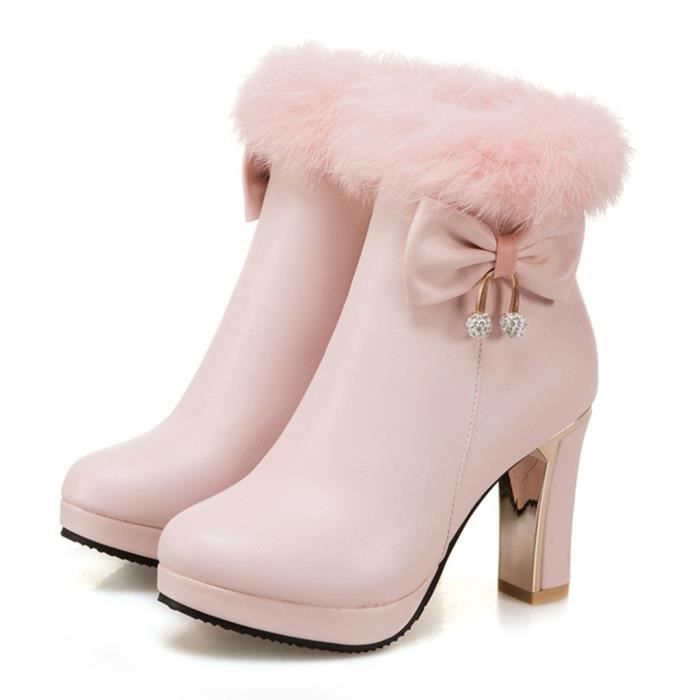 Talon Haut Bottine Rose Talon Steve Madden Vanya Bottines Souples