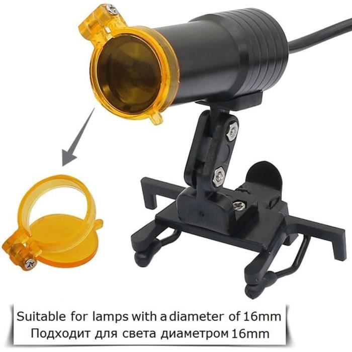 10 Filtres Jaunes 16mm Pour Phare Dentaire / Loupes - Marque BODE