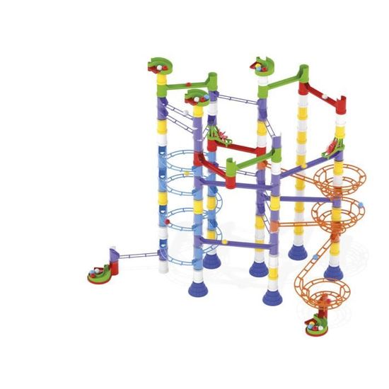 Quercetti Migoga Junior – Circuit à Billes 18 Mois+ – Grosses Billes 4,5cm – Parcours Modulable – Sécurité