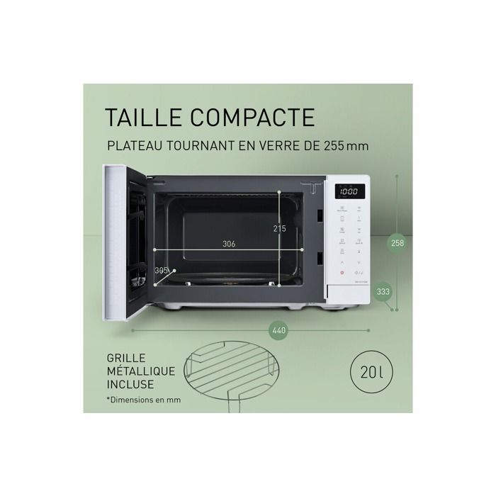Micro-ondes Combiné Panasonic 27L 1000W Argent NNCD575MEPG (neuf)