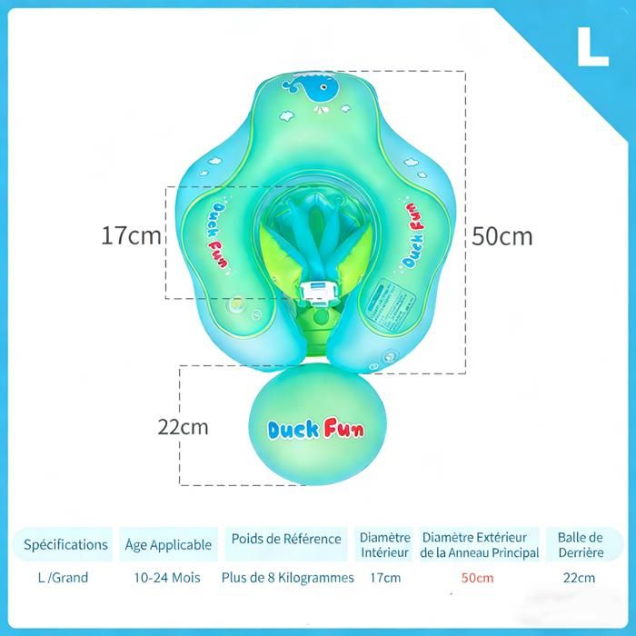 Anneau De Piscine Et Siège Bébé Gonflable 6-36 Mois – Flotteur Avec Petite Fontaine