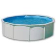 CANARIAS Piscine hors sol en acier circulaire / ronde 460 x 120 (Kit complet piscine, Filtre, Skimmer et échelle)-0