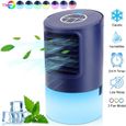 Climatiseur Portable, Mini Refroidisseur D'air Portable Ventilateur de Climatisation Personnel Portable Refroidisseur Mobile Air Hum