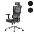 Chaise de bureau ergonomique SIHOO - Soutien lombaire - Rembourré noir-0