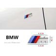 55mm x 20 mm Logo ---M BMW Sport Performance Emblème Badge Chromé Autocollant Argent-0