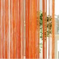 1PCS Rideaux Chambre Rideaux Salon,Rideaux Voilages Orange 100 x 200cm Moustiquaire Curtain Rideau de fenêtre (Orange)-0