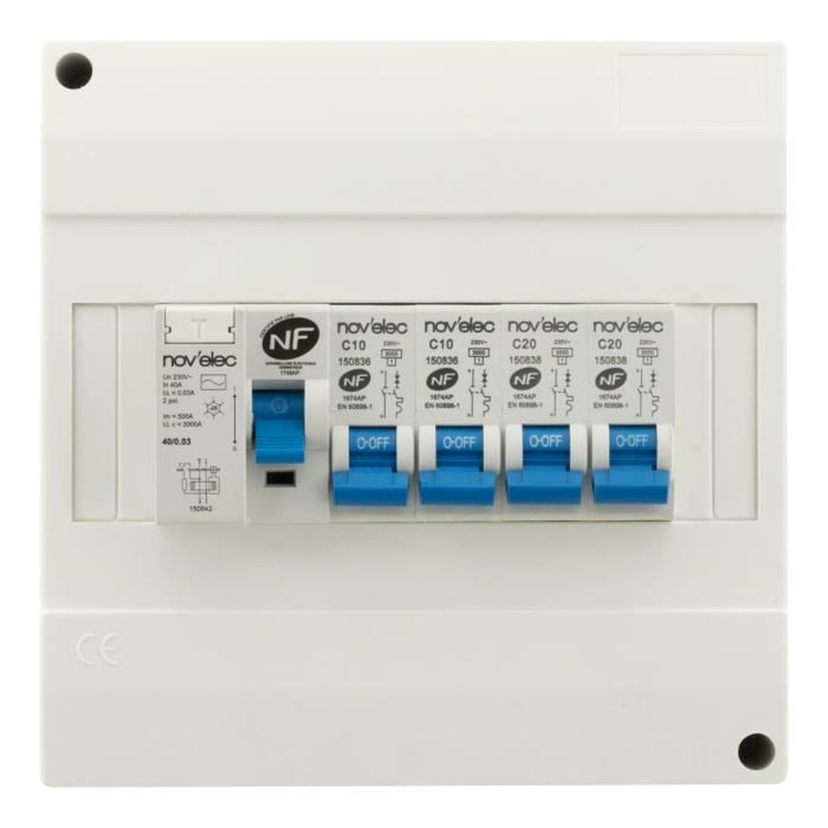 Coffret De Distribution Electrique 8 Modules 1 Rangee Preequipe