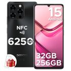 Téléphone Portable DOOGEE Note 58 PRO - Android 15 - 6,75" HD+ 32(8+24) Go + 256 Go - 6250mAh - 4G Smartphone NFC 16MP/L1 - Noir