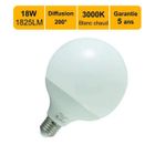 LUTECE Ampoule LED E27 Globe G120 18W 1825Lm 3000K - garantie 5 ans