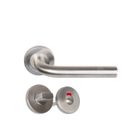 Paire de poignées KLOSE besser sur rosaces "Elsa en L" - Inox 304 - Rosace: +1 Paire de rosaces condamnation + voyant