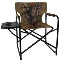 Eurocatch - Chaise de camping pliable avec table latérale - Camouflage - Director Chair - Chaise de pêche
