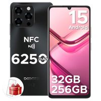 Téléphone Portable DOOGEE Note 58 PRO - Android 15 - 6,75" HD+ 32(8+24) Go + 256 Go - 6250mAh - 4G Smartphone NFC 16MP/L1 - Noir