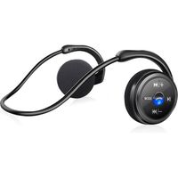 Casque Bluetooth sans Fil, Ecouteurs Bluetooth sans Fil Sport Etanche Hi-FI Stereo Microphone Integre Support Carte SD Radio FM,