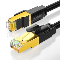 Juce® Cat8 S-FTP Câble Ethernet Câble Patch UTP Lan Câble 2000MHz 25 Gbit-S 40Gbps pour RJ45 Ordinateur Réseau 1.5m