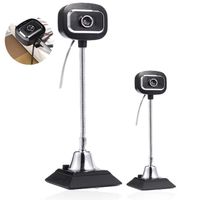 TD® Caméra d'ordinateurs portable de bureau avec webcam électronique usb noir ventouse vidéos photos objectif prise de vue angle