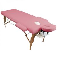Drap housse de protection 4 pièces en éponge pour table de massage - Rose pastel - Vivezen