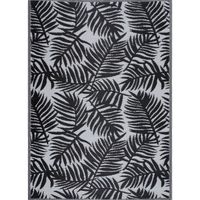 NAZAR Tapis d'extérieur résistant aux UV - Noir et blanc - 150 x 220 cm