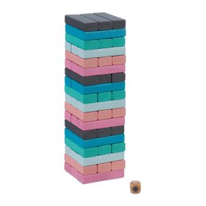Jeu Tour De Bois Relaxdays Tour Infernale XL 200 Briques En Bois - Jeu D'Adresse Et Construction Jeu Tour De Bois Relaxdays Tour Infernale XL 200 Briques En Bois - Jeu D'Adresse Et Construction