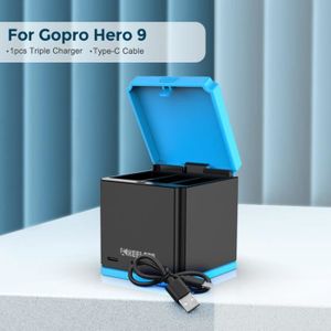 Gopro Hero 9 – boîte de rangement noire pour chargeur de batterie