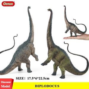 FIGURINE - PERSONNAGE 2 pièces - Oenux – figurine originale de dinosaure du jurassique, 17.5x6x22.5cm, Jouet d'action, Diophocus Br