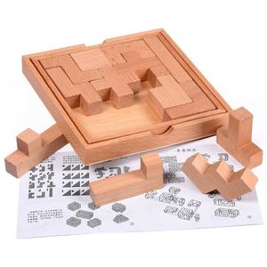 SET DE SOIN Puzzle Tangram en bois, défi IQ, jeu logique, jeu 