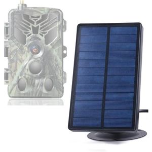 Kesilian Extérieur Chasse Caméra Panneau solaire Chargeur caméra train étanche énergie solaire Alimentation 