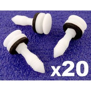 50X clips garnitures Nylon porte Fender moulage vis pour BMW 3 série 51131960054