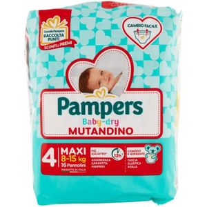 COUCHE Faterspa Pampers BABY DRY Culotte Taille 4 (815 kg) 16 couches 163