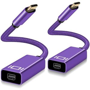 CÂBLE RÉSEAU  Adaptateur USB C vers Mini DisplayPort 2-Pack Conv