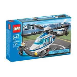 ASSEMBLAGE CONSTRUCTION Jeu d'assemblage LEGO - LEGO City - KOQ10 Police de la ville en hélicoptère 7741 - 94 pièces - Mixte