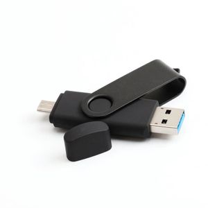 CLÉ USB 2 en 1 OTG Clé USB 32 Go USB 3.0 noir