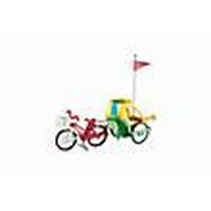 UNIVERS MINIATURE PLAYMOBIL - Vélo avec Remorque pour Enfant - City 