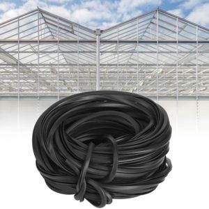 SERRE DE JARDINAGE SALUTUYA Fournitures d'accessoires serre chaude câble ligne bande en caoutchouc serre noire pour cachetage en verre (18m )