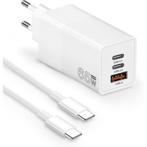 CHARGEUR - ADAPTATEUR  Chargeur USB C 65W, Chargeur GaN Rapide, Adaptateu