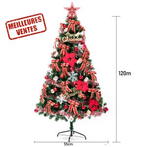 SAPIN - ARBRE DE NOËL sapin de noël artificiel vert lumineux avec kit de