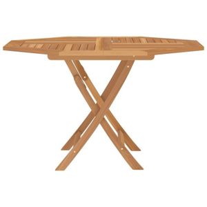 TABLE DE JARDIN  CYA Table pliable de jardin 120x120x75 cm bois massif de teck A1875 tout neuf
