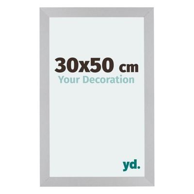 Your Decoration - 30x50 cm - Cadres Photo en MDF Avec Verre Plexiglas -  Argent Mat - Mura. - Cdiscount Maison