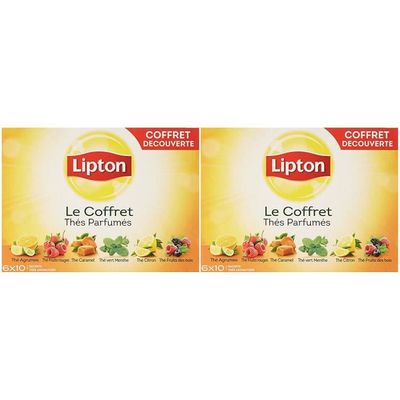 LIPTON - COFFRET de Thés Parfumés - boite de 60 sachets - 96 g EUR 33,80 -  PicClick FR