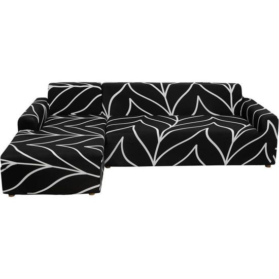 Housse De Canapé D'Angle Extensible Avec Accoudoirs, Revêtement De Canapé